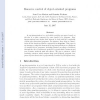 Resource control of object-oriented programs