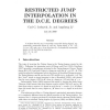 Restricted jump interpolation in the d.c.e. degrees