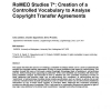 RoMEO studies 7: creation of a controlled vocabulary to analyse copyright transfer agreements