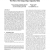 Router buffer sizing revisited: the role of the output/input capacity ratio
