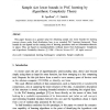 Sample Size Lower Bounds in PAC Learning by Algorithmic Complexity Theory