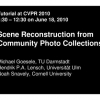Scene Reconstruction from Community Photo Collections