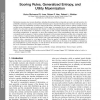 Scoring Rules, Generalized Entropy, and Utility Maximization