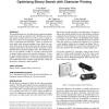 Searching large indexes on tiny devices: optimizing binary search with character pinning
