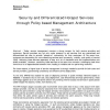 Security and Differentiated Hotspot Services Through Policy-based Management Architecture
