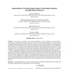 Segmentation of Vectorial Image Features Using Shape Gradients and Information Measures
