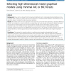 Selecting high-dimensional mixed graphical models using minimal AIC or BIC forests