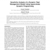 Sensitivity Analysis of a Dynamic Fleet Management Model Using Approximate Dynamic Programming