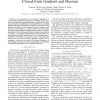 Sensor Localization from WLS Optimization with Closed-form Gradient and Hessian