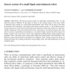 Sensor system of a small biped entertainment robot