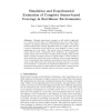 Simulation and Experimental Evaluation of Complete Sensor-Based Coverage in Rectilinear Environments