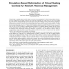Simulation-Based Optimization of Virtual Nesting Controls for Network Revenue Management