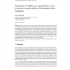 Simulation of Conflict in an Agent World: Access to Resources and Possibility of Termination of the Population