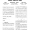 Single-hop probing asymptotics in available bandwidth estimation: sample-path analysis