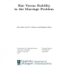 Size versus stability in the marriage problem