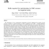 Skills required for participating in CMC courses: An empirical study