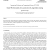 Small world models for social network algorithms testing
