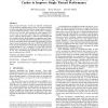 Software data spreading: leveraging distributed caches to improve single thread performance