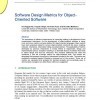 Software Design Metrics for Object-Oriented Software