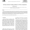 Solving container loading problems by block arrangement