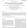 Solving the maximum edge weight clique problem via unconstrained quadratic programming