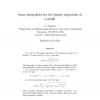 Some Inequalities For The Largest Eigenvalue Of A Graph