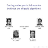 Sorting under partial information (without the ellipsoid algorithm)