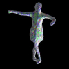 Spacetime-continuous geometry meshes from multi-view video sequences
