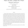 Spatial Sparsity-Induced Prediction (SIP) for Images and Video: A Simple Way to Reject Structured Interference