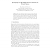Specifying and Modelling Secure Channels in Strand Spaces