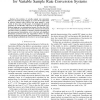Spectral Properties and Interpolation Error Analysis for Variable Sample Rate Conversion Systems