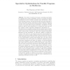 Speculative Optimizations for Parallel Programs on Multicores