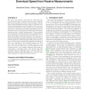 Speed testing without speed tests: estimating achievable download speed from passive measurements