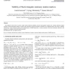Stability of block-triangular stationary random matrices