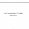 Static Interpretation of Modules