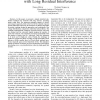 Statistical Simulator for Block Coded Channels with Long Residual Interference