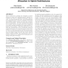 Strategies for dynamic memory allocation in hybrid architectures
