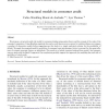 Structural models in consumer credit