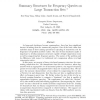 Summary Structures for Frequency Queries on Large Transaction Sets