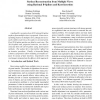 Surface Reconstruction from Multiple Views using Rational B-Splines and Knot Insertion
