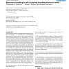 Symmetry breaking in soft clustering decoding of neural codes