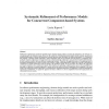 Systematic Refinement of Performance Models for Concurrent Component-based Systems