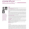Tacit knowledge transfer and the knowledge disconnect