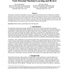 Task Oriented Machine-Learning and Review