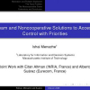 Team and Noncooperative Solutions to Access Control with Priorities