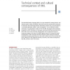 Technical context and cultural consequences of XML