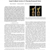 Temporal scaling of upper body motion for Sound feedback system of a dancing humanoid robot