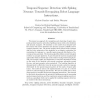 Temporal sequence detection with spiking neurons: towards recognizing robot language instructions