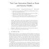 Test Case Generation Based on State and Activity Models