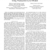 Test exploration and validation using transaction level models